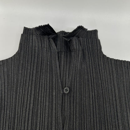 PLEATS PLEASE プリーツプリーズ PP51-JH187 グレー プリーツ 7分袖 ワンピース ワンピース