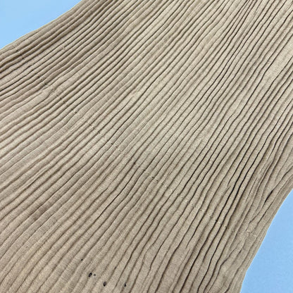ISSEY MIYAKE 三宅一生 IM82-FD904 棕色 无领 褶皱夹克 外套