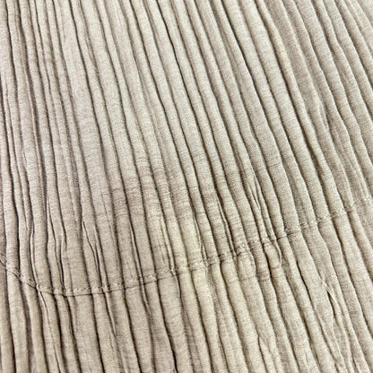 ISSEY MIYAKE 三宅一生 IM82-FD904 棕色 无领 褶皱夹克 外套