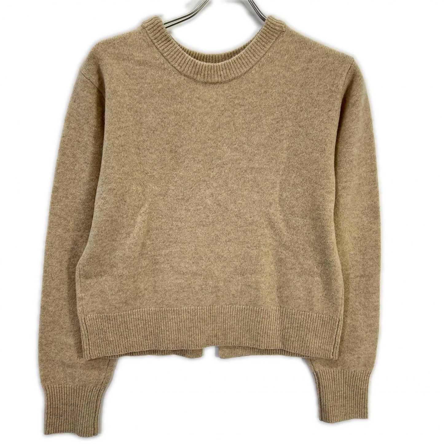 CLANE クラネ 24AW ベージュ W FACE CENTER SLIT KNIT TOPS トップス