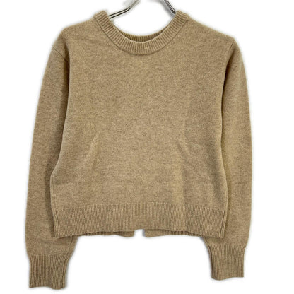 CLANE クラネ 24AW ベージュ W FACE CENTER SLIT KNIT TOPS トップス