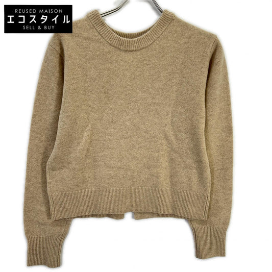 CLANE クラネ 24AW ベージュ W FACE CENTER SLIT KNIT TOPS トップス