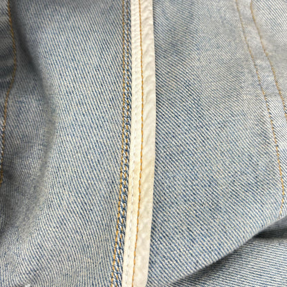 AMIRI アミリ AMDNSY1114 26SS ブルー レザーロゴパッチ デニムパンツ ボトムス
