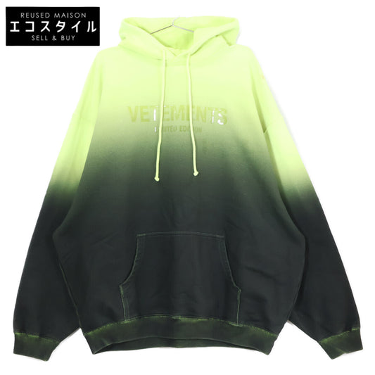 VETEMENTS 维特萌 【23AW】UE54HD200Y Logo印花 渐变色 套头连帽衫 上衣