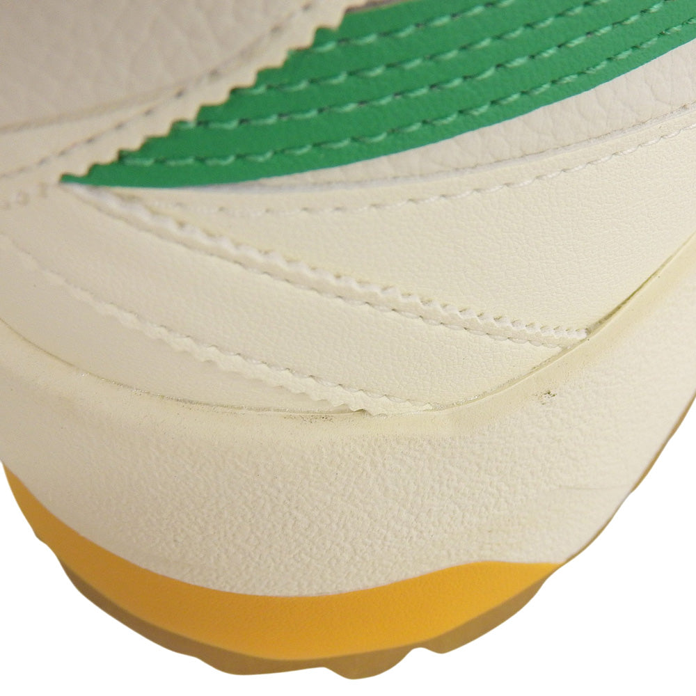 onitsuka tiger オニツカタイガー 未使用 LEGATION EX レザー シューズ メンズ オフホワイト×グリーン×イエロー 28.5cm 1183A559 シューズ