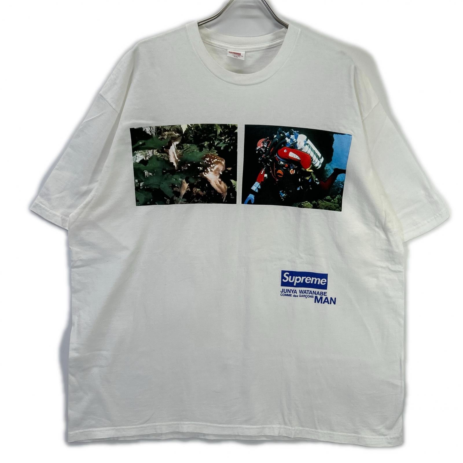 Supreme シュプリーム 【×JUNYA WATANABE MAN】ホワイト グラフィックTシャツ トップス