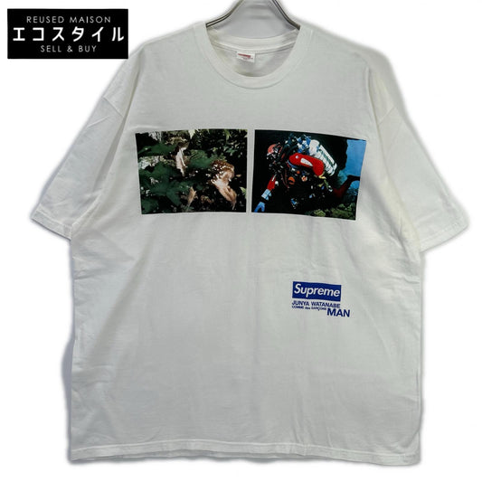 Supreme シュプリーム 【×JUNYA WATANABE MAN】ホワイト グラフィックTシャツ トップス