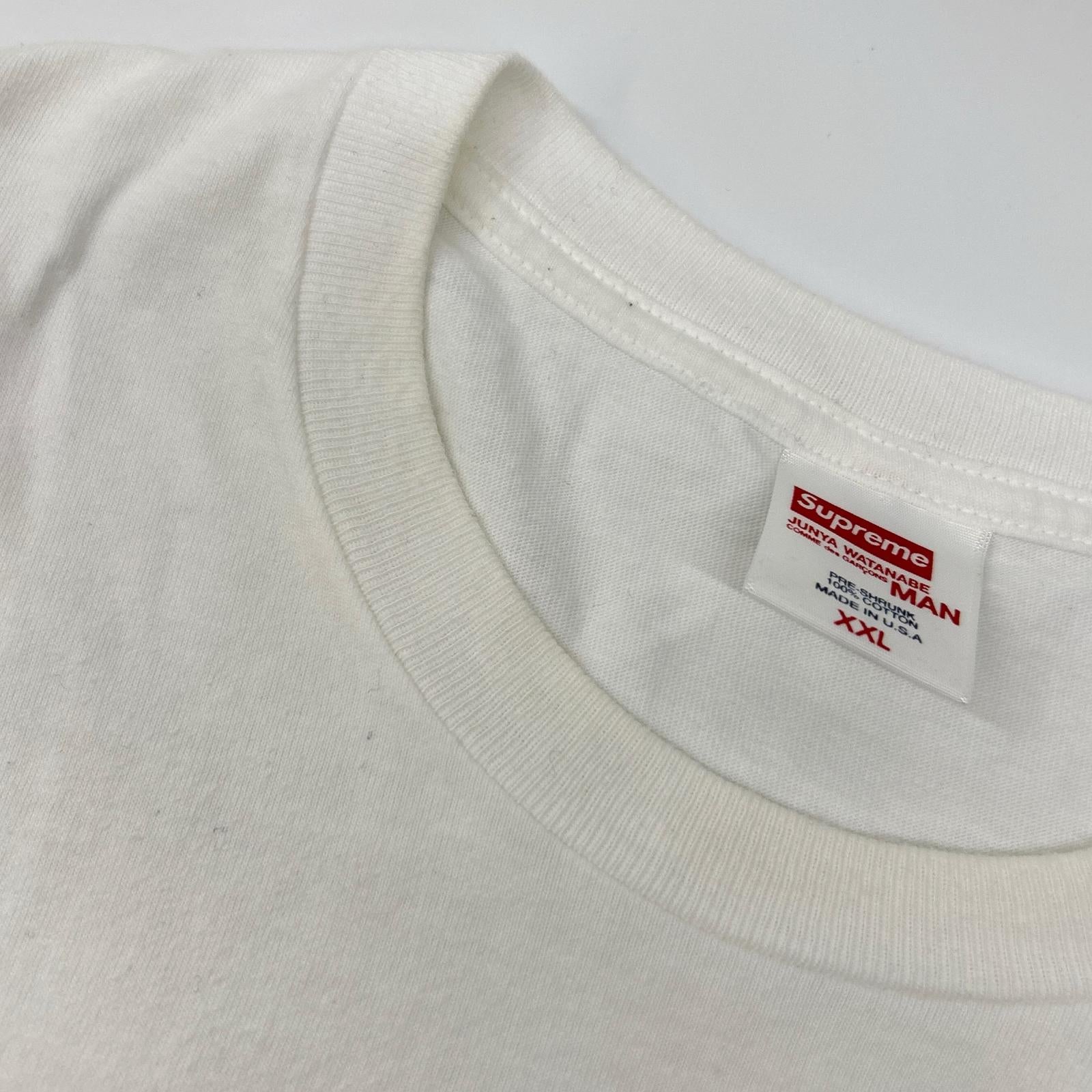 Supreme シュプリーム 【×JUNYA WATANABE MAN】ホワイト グラフィックTシャツ トップス