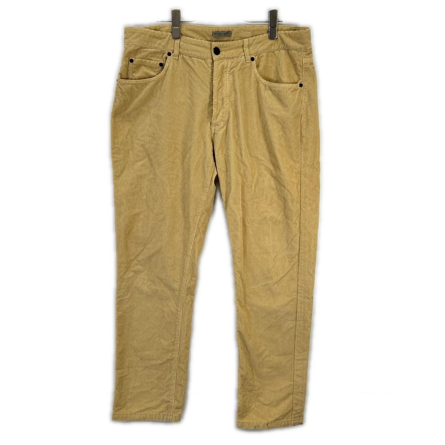 BOTTEGA VENETA Bottega Veneta Yellow Light Beige Fine-Wale Corduroy Pants Bottoms