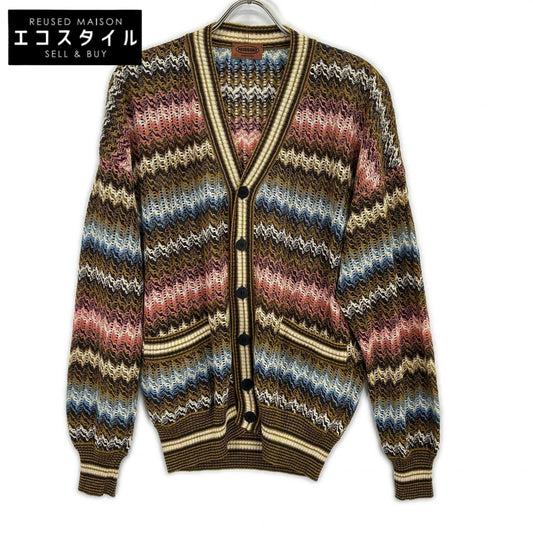 D-TK392 Multicolor Knit Cardigan Top No Size Indicated Women's