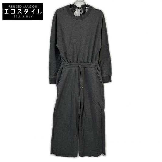 T by ALEXANDER WANG ティーバイアレキサンダーワン 4C377000B2 21020026 グレー バックリボン スウェット ジャンプスーツ スーツ セットアップ