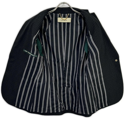 PaulSmith ポールスミス ブラック ドット×ストライプ 切り替えジャケット ジャケット