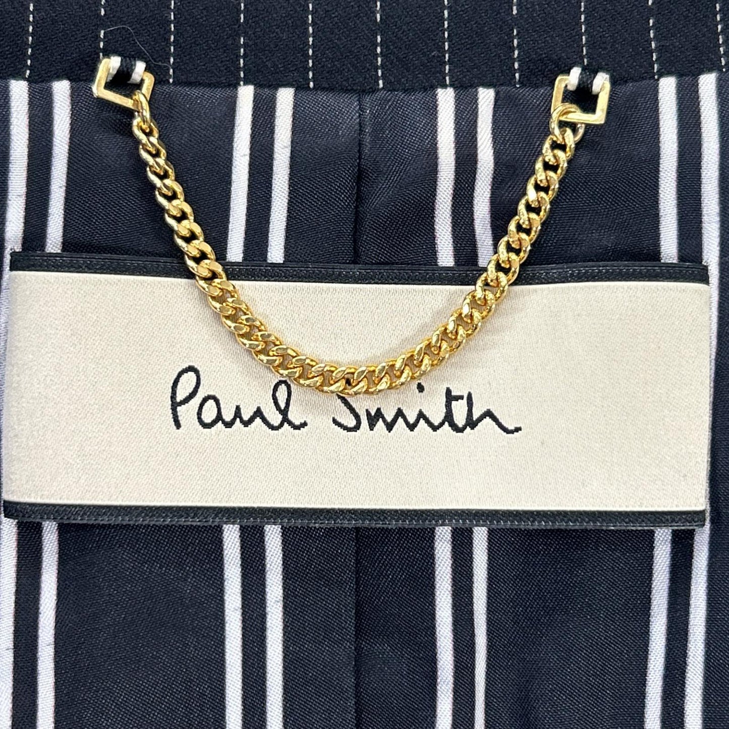 Paul Smith Black Dotted x Striped Panel Jacket