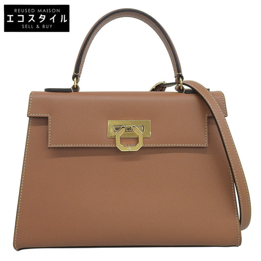 CARBOTTI カルボッティ 美品 ELENA エレナ 243 レザー ショルダーバッグ ハンドバッグ レディース ブラウン ハンドバッグ
