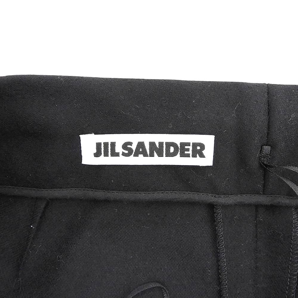 JILSANDER ジルサンダー ウールカシミヤ テーパードパンツ ボトムス レディース 黒 ブラック 34 WF213902 ボトムス