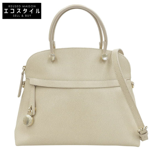 FURLA フルラ パイパー M ハンドバッグ ショルダーバッグ レディース ベージュ ハンドバッグ
