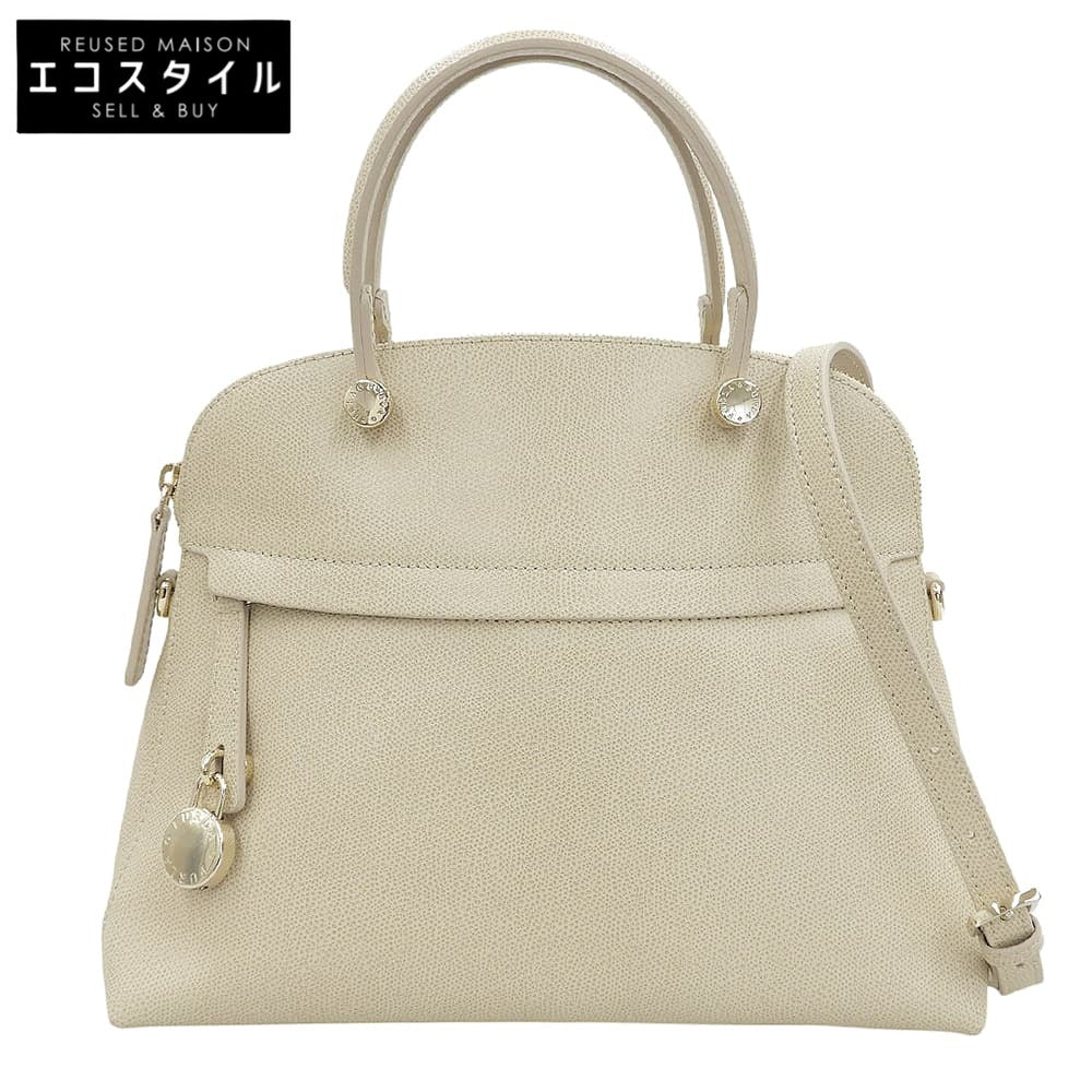 FURLA フルラ パイパー M ハンドバッグ ショルダーバッグ レディース ベージュ ハンドバッグ