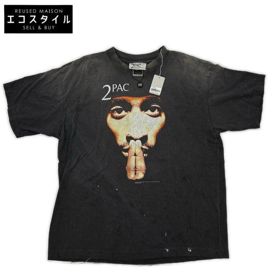 SAINT MICHAEL セントマイケル 25SS USED加工 SM-HR8-0000-C14　2PAC Tee トップス