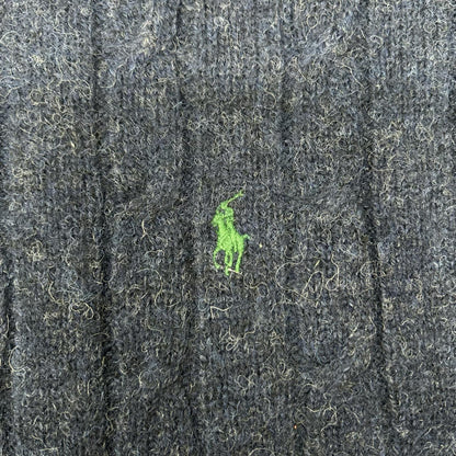 POLObyRalphLauren ポロラルフローレン ネイビー ウール100 ミニポニー刺繍 ニットプルオーバー トップス