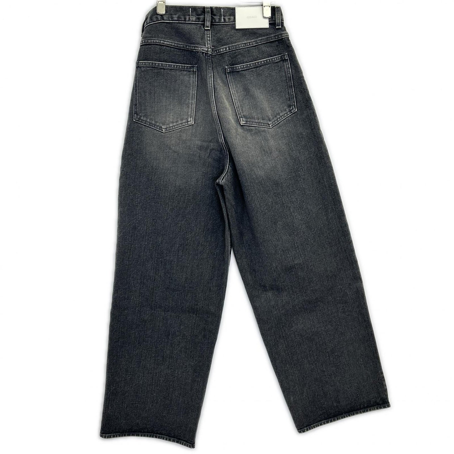 JOHN MASON SMITH ジョンメイソンスミス チャコール 14.5oz DENIM IN TUCK COMFORT TAPERED PANTS ボトムス