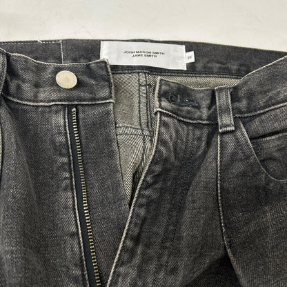 JOHN MASON SMITH ジョンメイソンスミス チャコール 14.5oz DENIM IN TUCK COMFORT TAPERED PANTS ボトムス