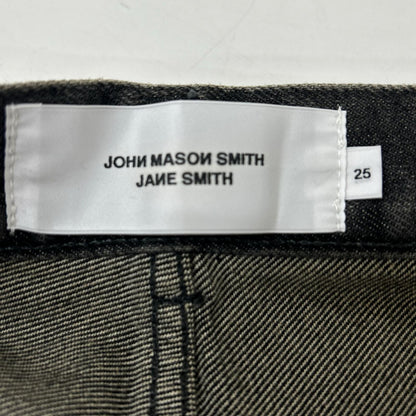 JOHN MASON SMITH ジョンメイソンスミス チャコール 14.5oz DENIM IN TUCK COMFORT TAPERED PANTS ボトムス