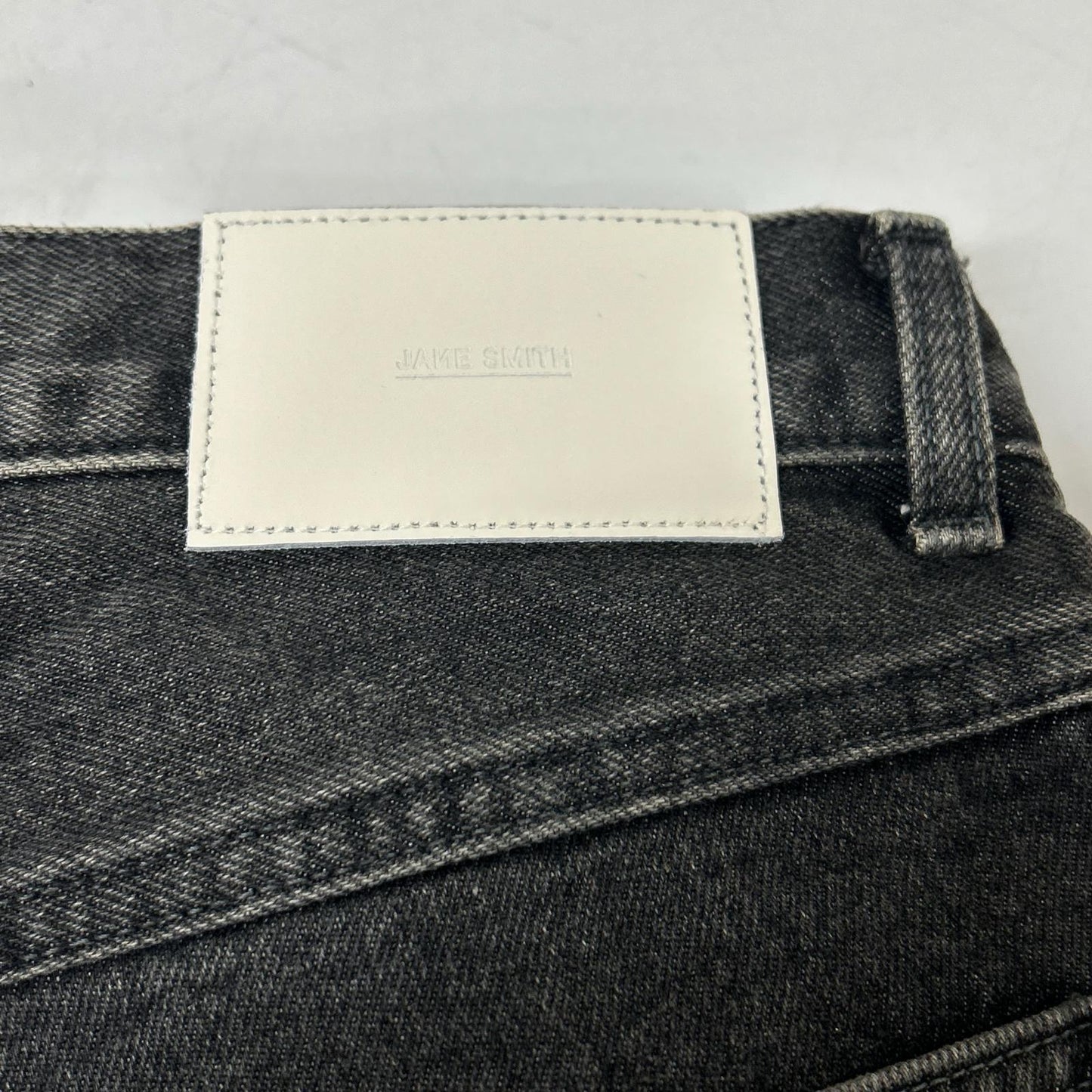 JOHN MASON SMITH ジョンメイソンスミス チャコール 14.5oz DENIM IN TUCK COMFORT TAPERED PANTS ボトムス
