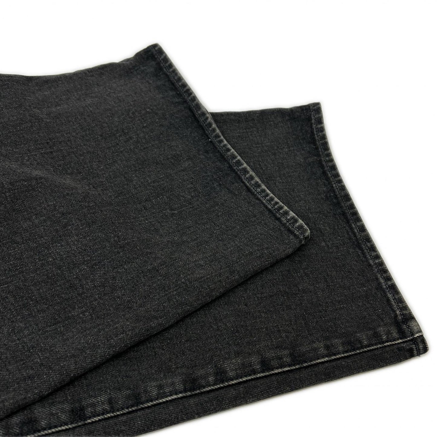 JOHN MASON SMITH ジョンメイソンスミス チャコール 14.5oz DENIM IN TUCK COMFORT TAPERED PANTS ボトムス