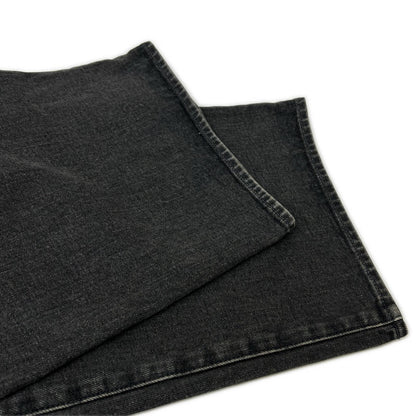 JOHN MASON SMITH ジョンメイソンスミス チャコール 14.5oz DENIM IN TUCK COMFORT TAPERED PANTS ボトムス