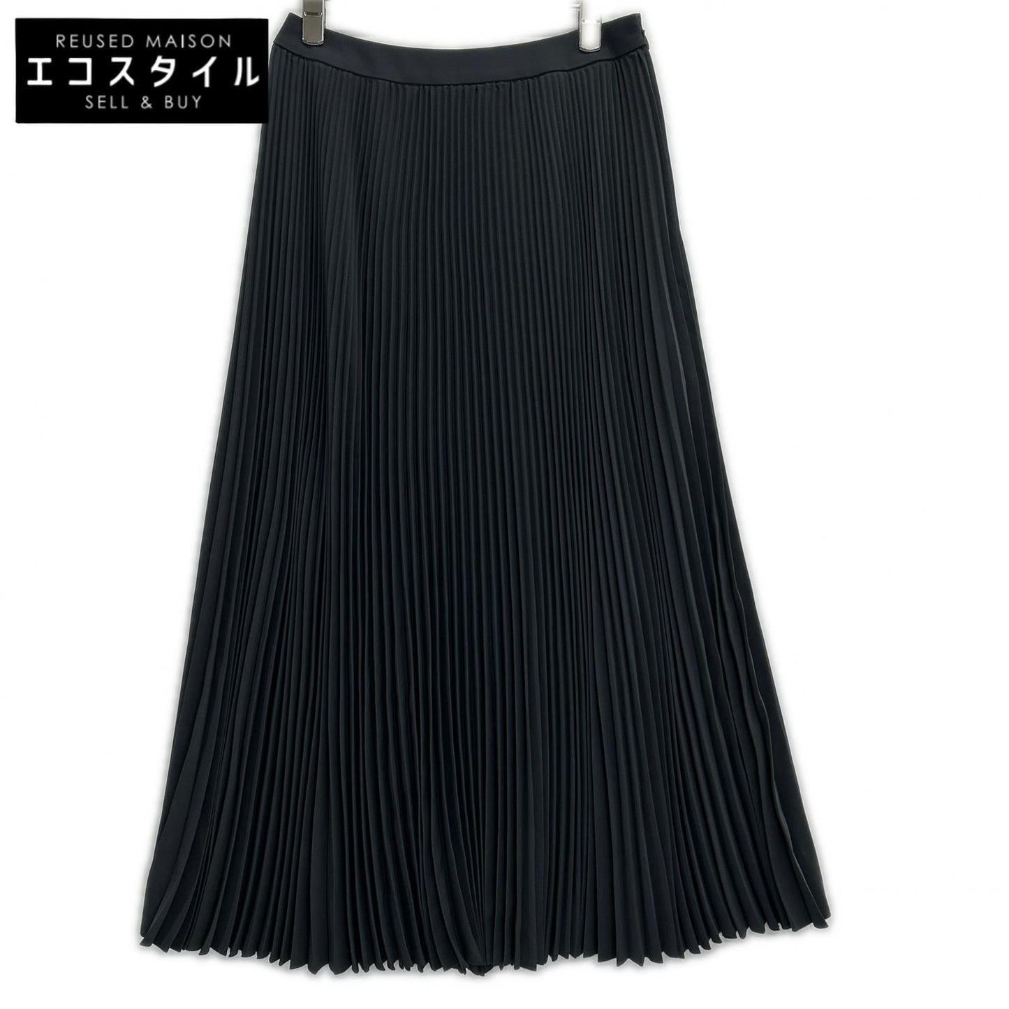 Graphpaper グラフペーパー グレー Satin Pleats Skirt スカート