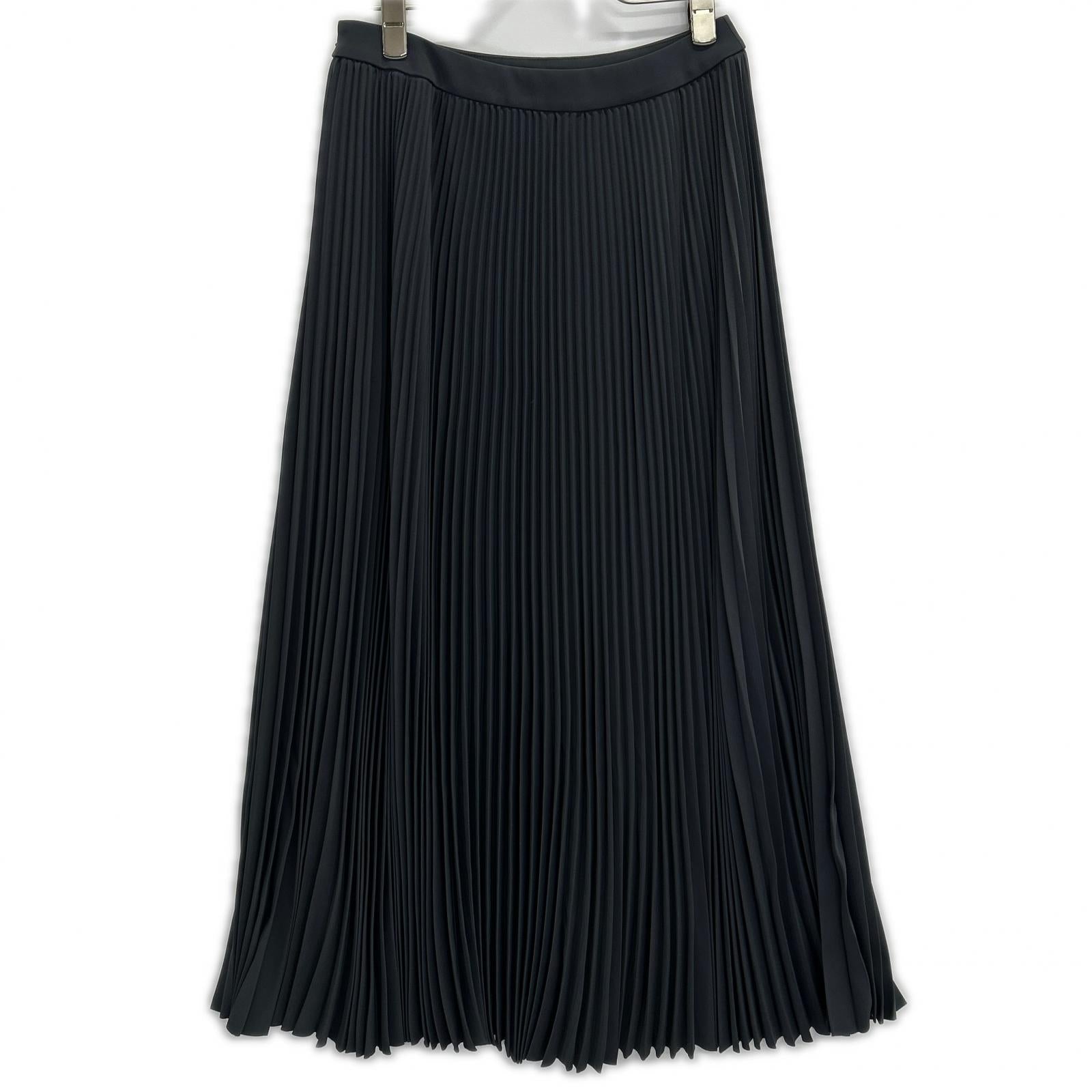 Graphpaper グラフペーパー グレー Satin Pleats Skirt スカート