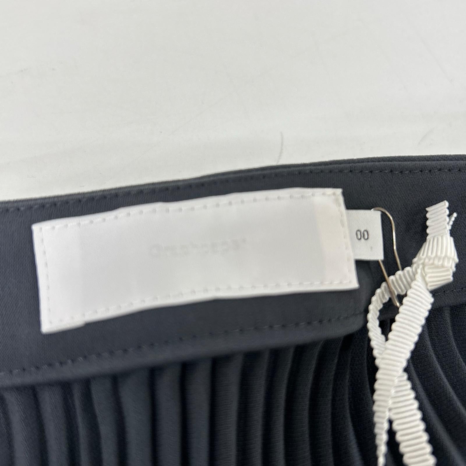 Graphpaper グラフペーパー グレー Satin Pleats Skirt スカート