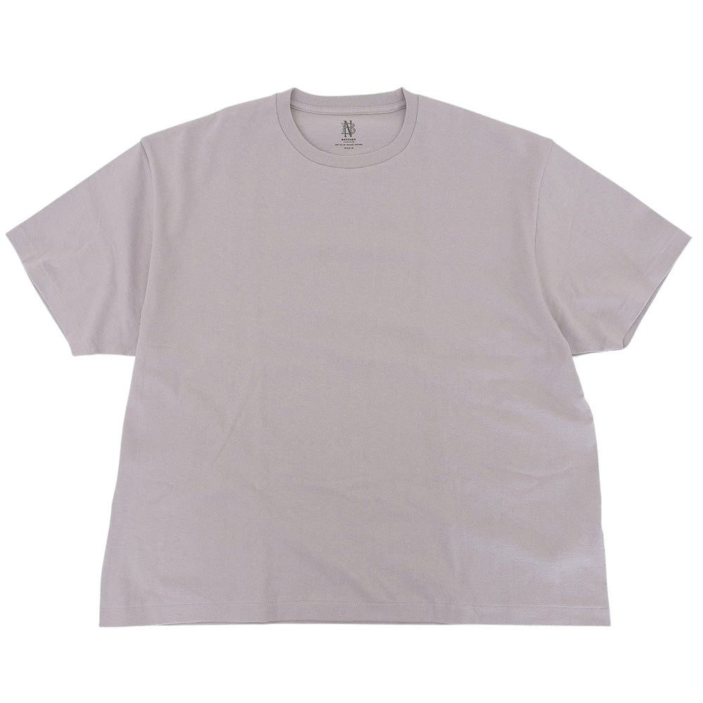 BATONER バトナー 新品同様 CHOMA CREW NECK 半袖 Tシャツ トップス メンズ グレージュ WIDE M トップス