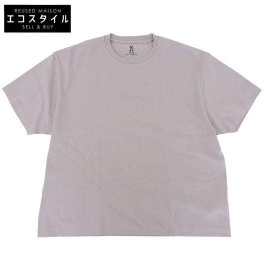 BATONER Like New CHOMA CREW NECK Short-Sleeve T-Shirt Tops Men's Greige WIDE M Tops