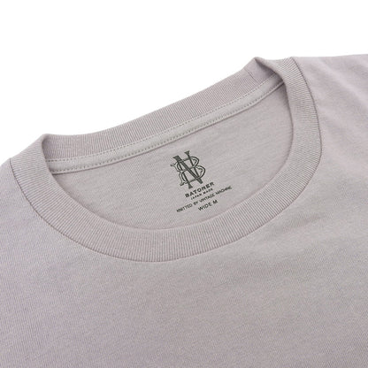 【SALE】 BATONER バトナー 新品同様 CHOMA CREW NECK 半袖 Tシャツ トップス メンズ グレージュ WIDE M トップス