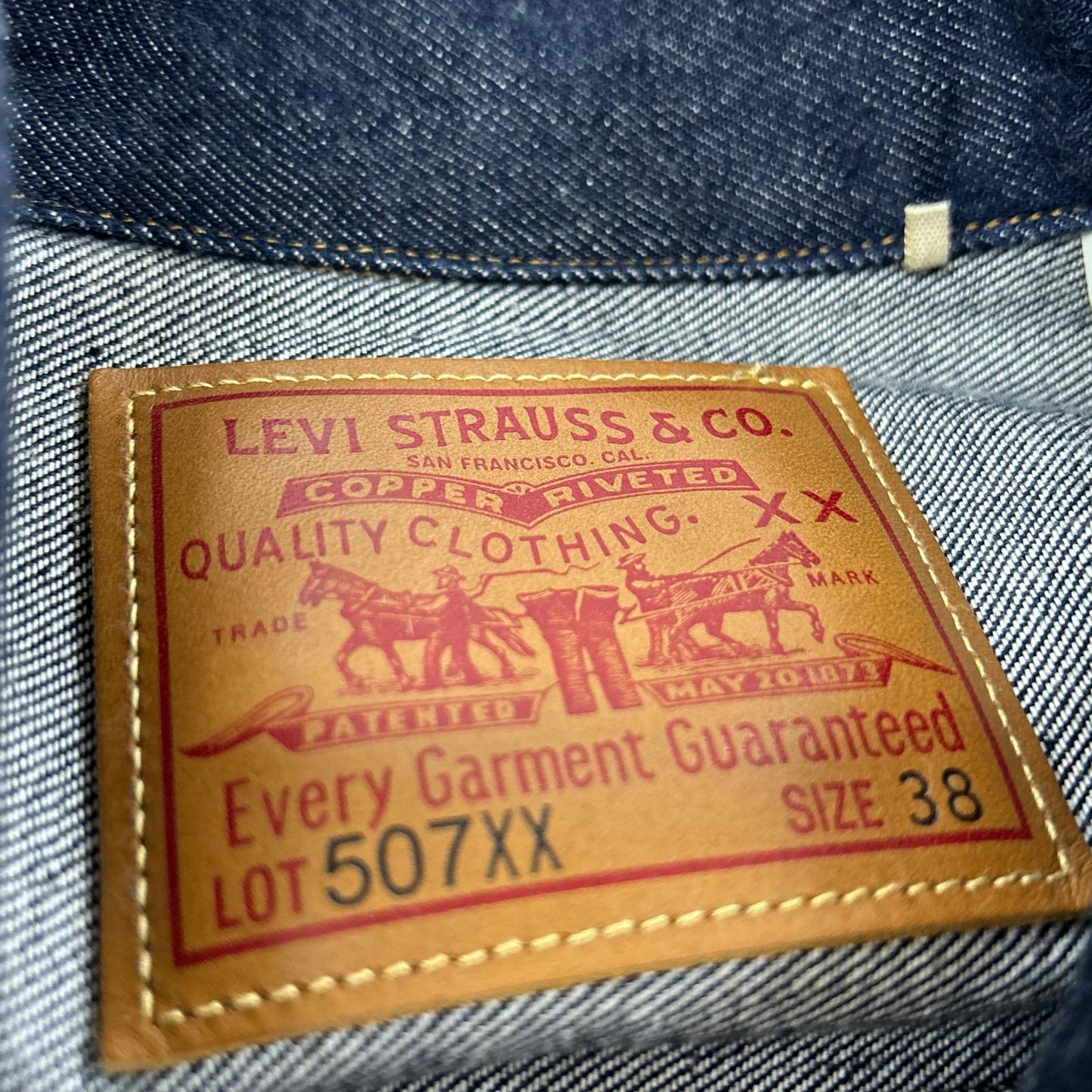 LEVI’S 李维斯 70507-0066 507XX 靛蓝色 1953 二代牛仔夹克 夹克