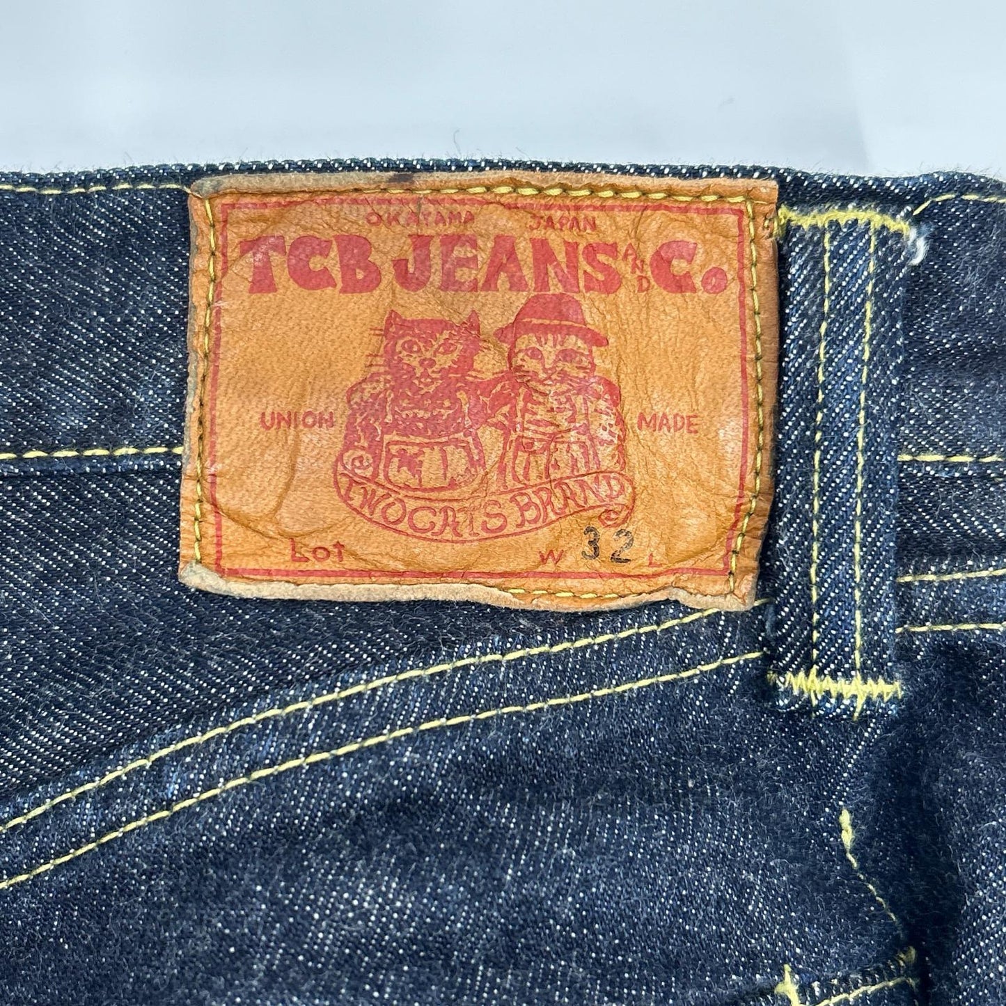 TCB JEANS&CO. TCB Jeans Indigo 40s WWII Model One Wash Denim Pants Bottoms