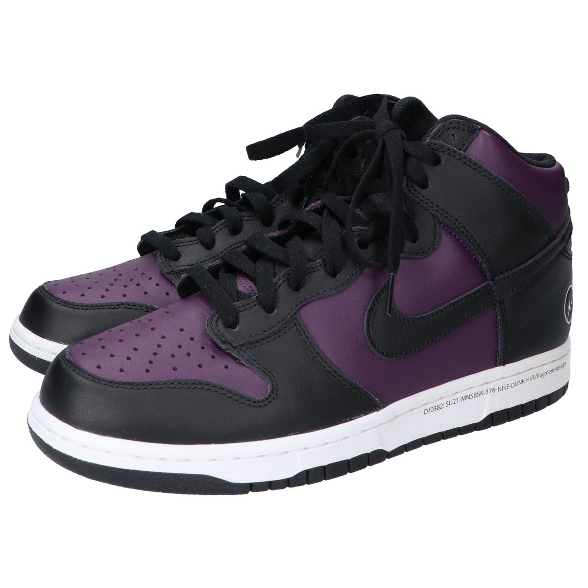 NIKE ナイキ DJ0382-600 ×Fragment Design ブラック×パープル ハイカットスニーカー シューズ