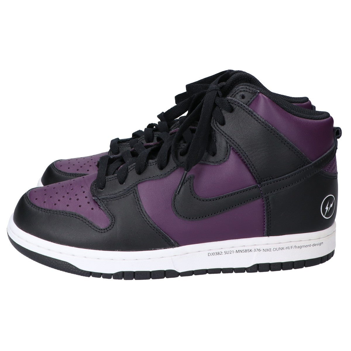 NIKE ナイキ DJ0382-600 ×Fragment Design ブラック×パープル ハイカットスニーカー シューズ
