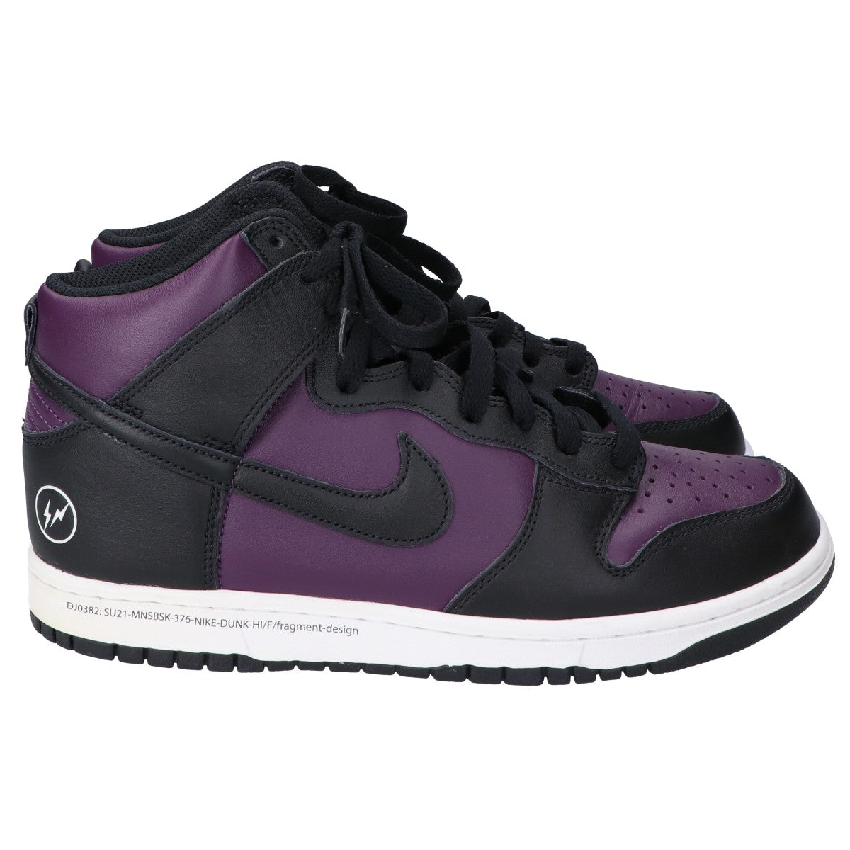 NIKE ナイキ DJ0382-600 ×Fragment Design ブラック×パープル ハイカットスニーカー シューズ