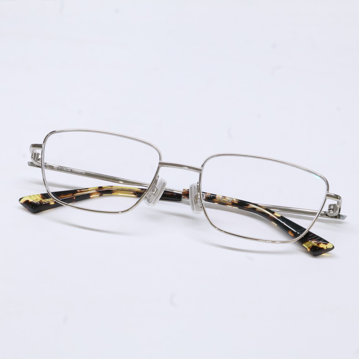 BOTTEGA VENETA ボッテガヴェネタ 【美品】BV1385O 002 メタル メガネフレーム 眼鏡