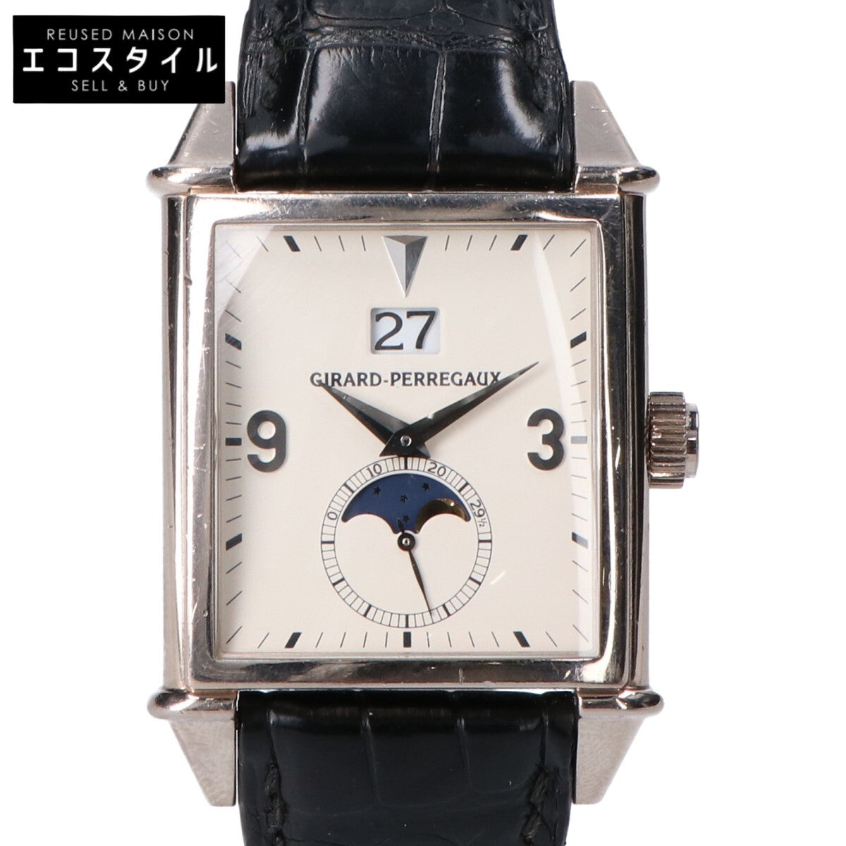 GIRARD-PERREGAUX ジラール ペルゴ 25800.0.53.815 750WG ヴィンテージ1945 ビックデイト&ムーンフェイズ 腕時計