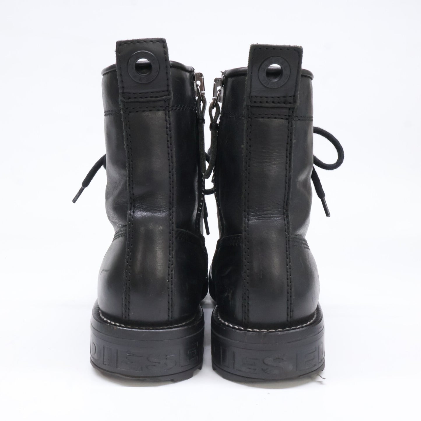 DIESEL ディーゼル Y02074 PR030 D-THROUPER DBB W サイドジップ レースアップブーツ シューズ