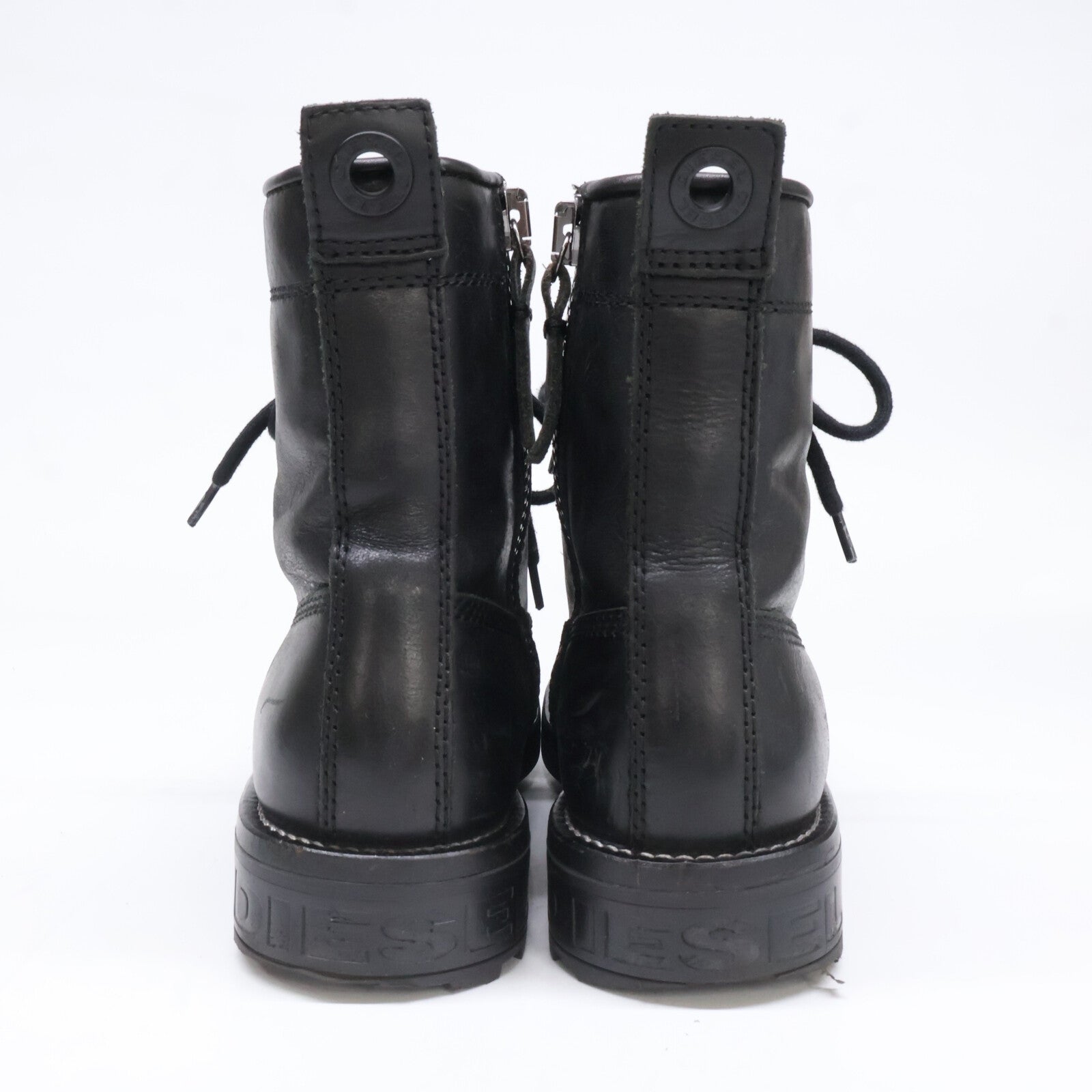 DIESEL ディーゼル Y02074 PR030 D-THROUPER DBB W サイドジップ レースアップブーツ シューズ