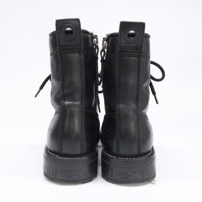 DIESEL ディーゼル Y02074 PR030 D-THROUPER DBB W サイドジップ レースアップブーツ シューズ