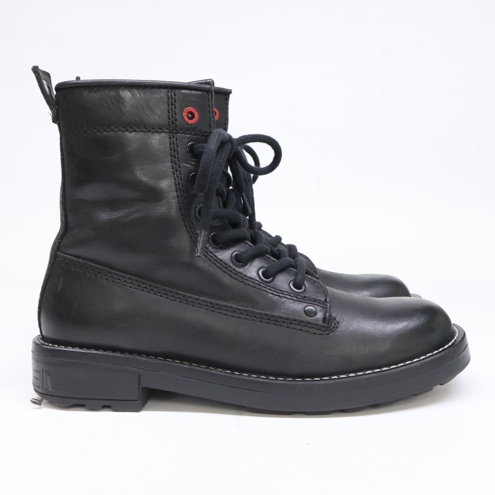 DIESEL ディーゼル Y02074 PR030 D-THROUPER DBB W サイドジップ レースアップブーツ シューズ