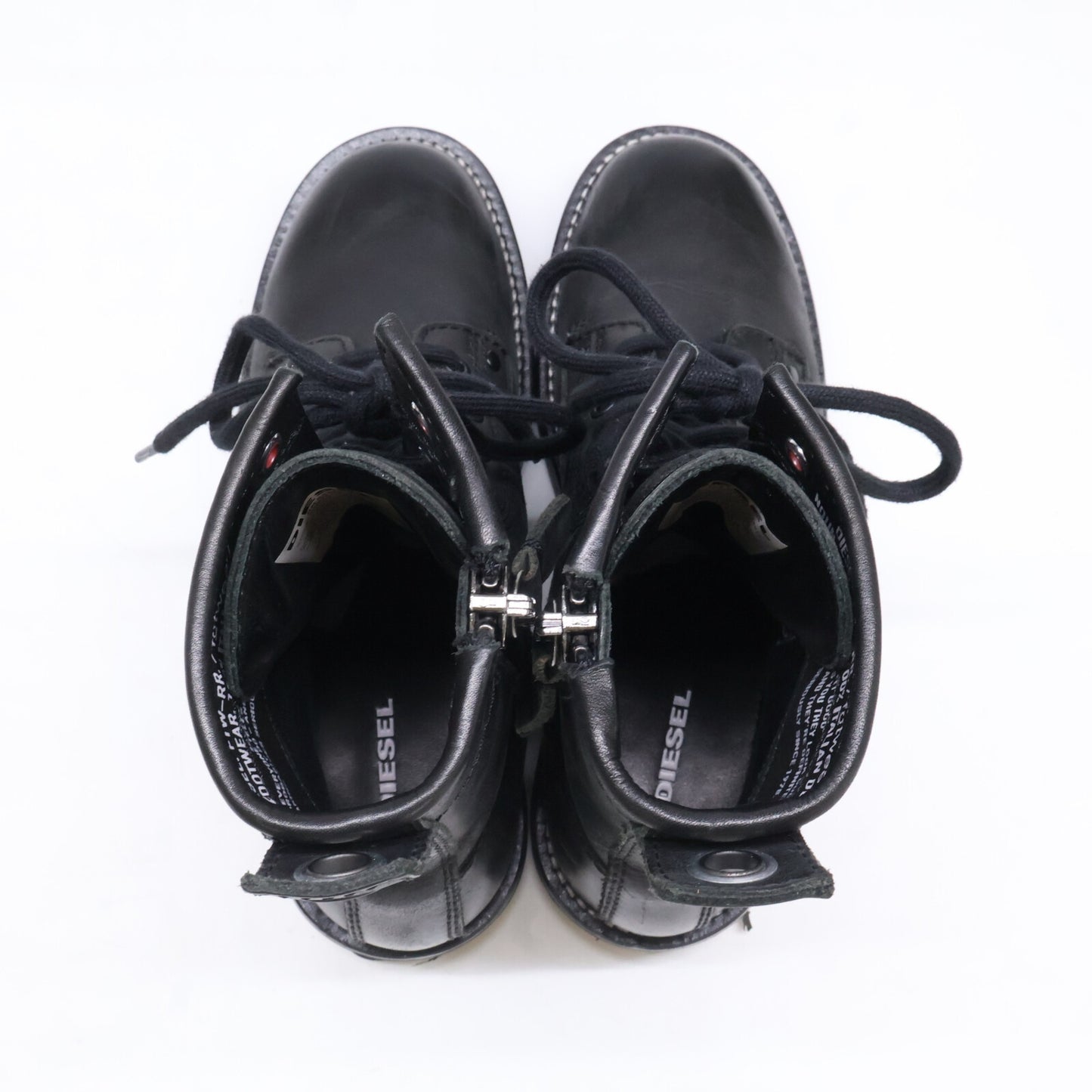 DIESEL ディーゼル Y02074 PR030 D-THROUPER DBB W サイドジップ レースアップブーツ シューズ