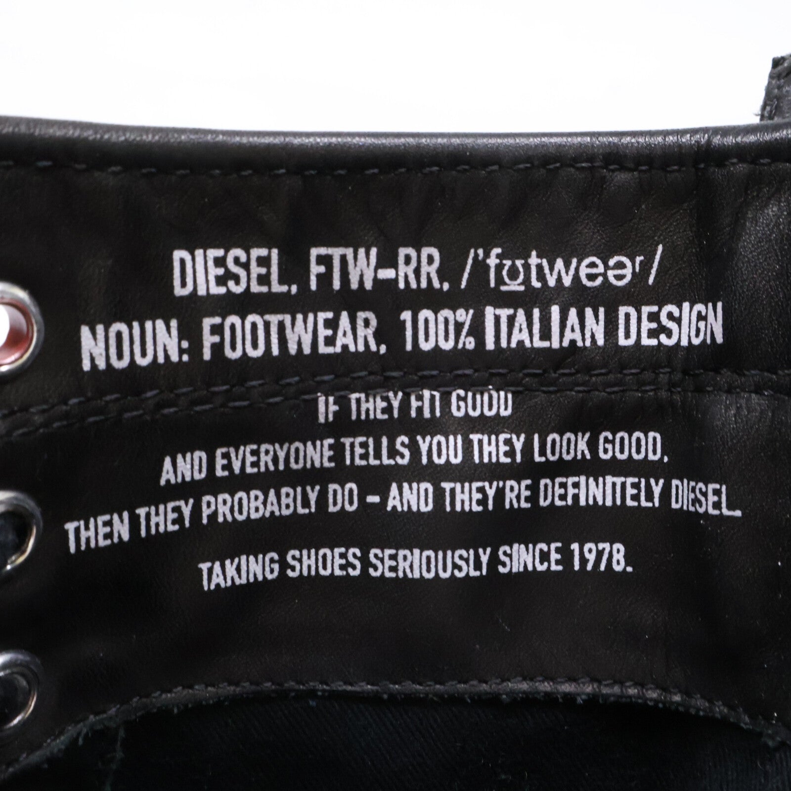 DIESEL ディーゼル Y02074 PR030 D-THROUPER DBB W サイドジップ レースアップブーツ シューズ
