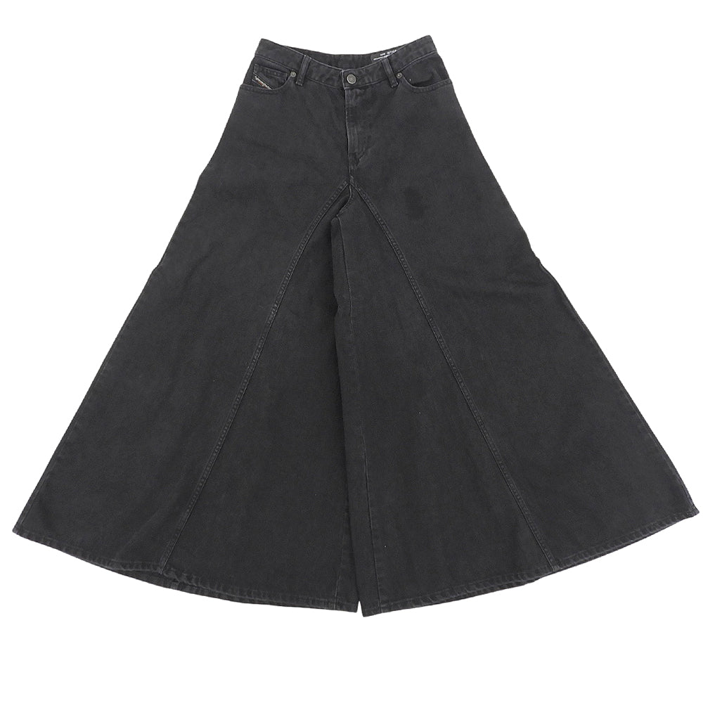 DIESEL ディーゼル D-SPRITZZ コットン ブーツカット フレアデニムパンツ ボトムス レディース ブラック W23-L30 ボトムス