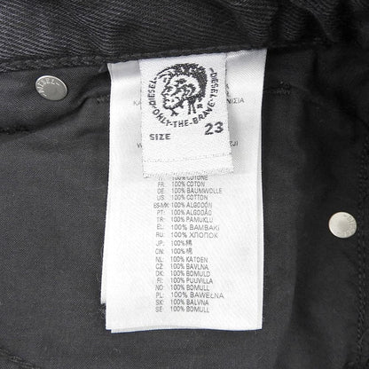 DIESEL ディーゼル D-SPRITZZ コットン ブーツカット フレアデニムパンツ ボトムス レディース ブラック W23-L30 ボトムス